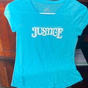 Justice girls shirt size 12 brand new
